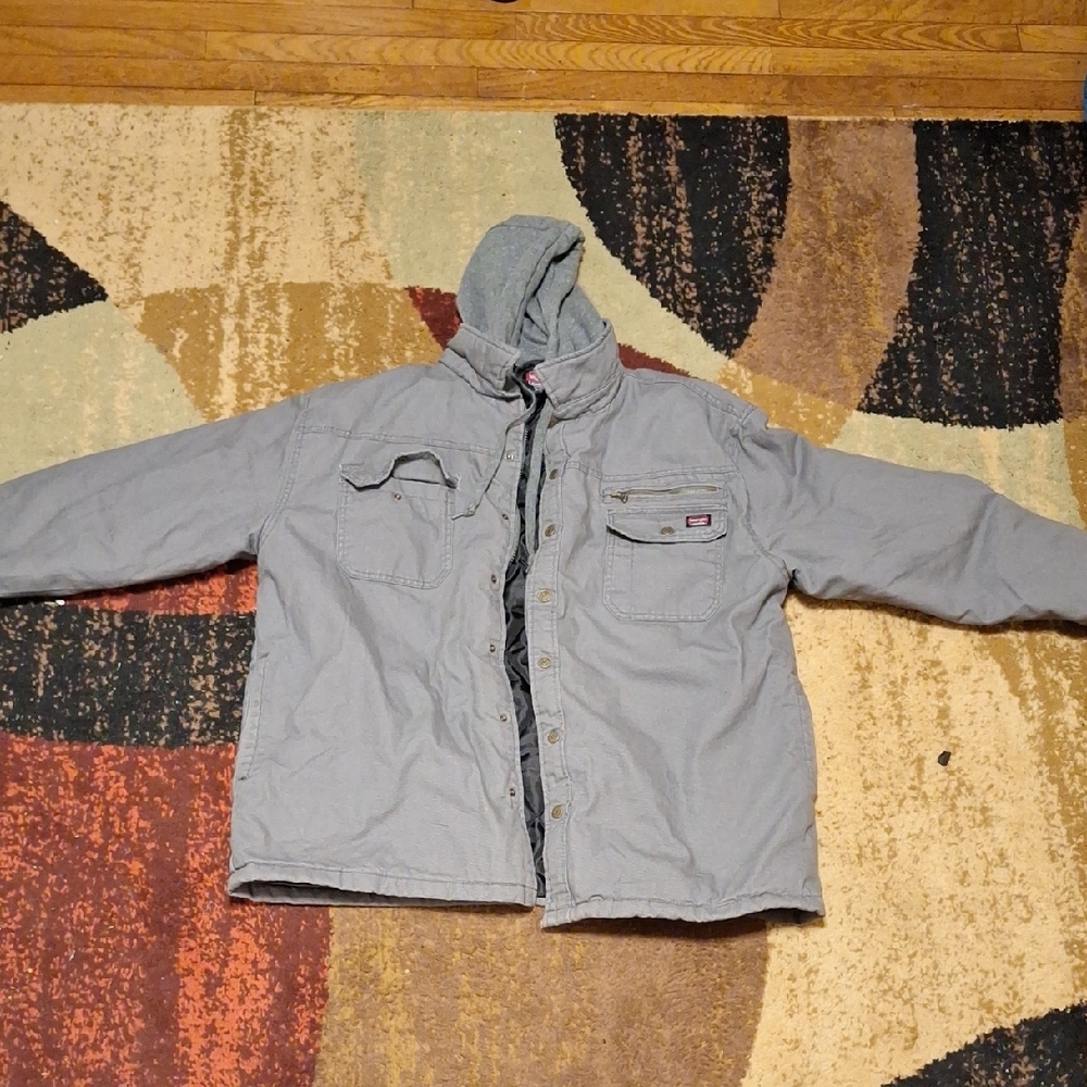 Wrangler Men's Light Gray Hooded Jacket